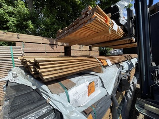 Ca. 45x Grenen Deens/Tripple/Design gemodificeerd, 18x140mm, lengte 51